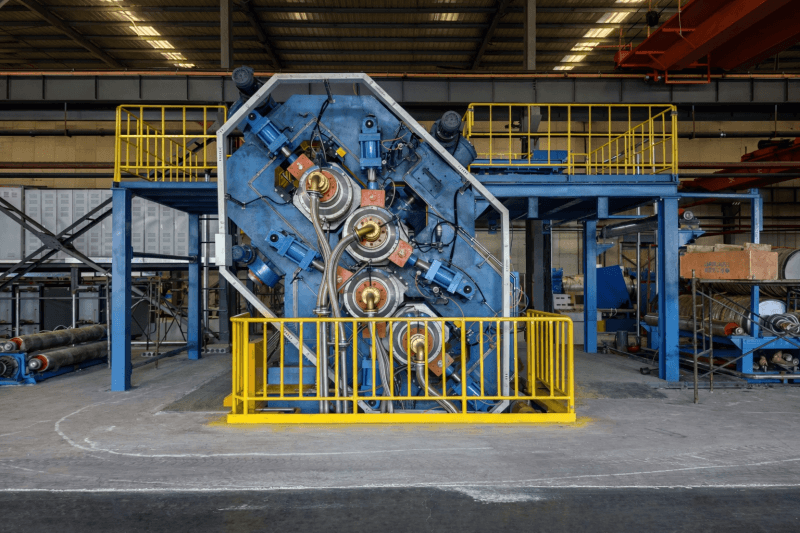 2600 mm width rubber calender machine for wide conveyor belt production