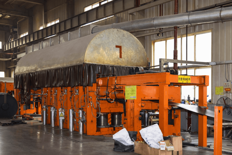 Industrial conveyor belt vulcanization line for heavy-duty rubber belt manufacturing