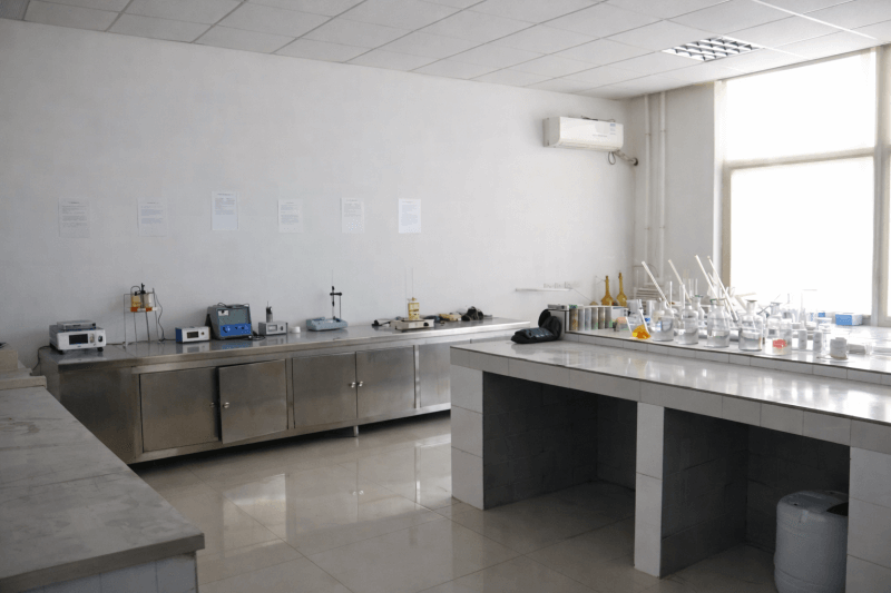 Chemical testing laboratory for rubber conveyor belt material analysis