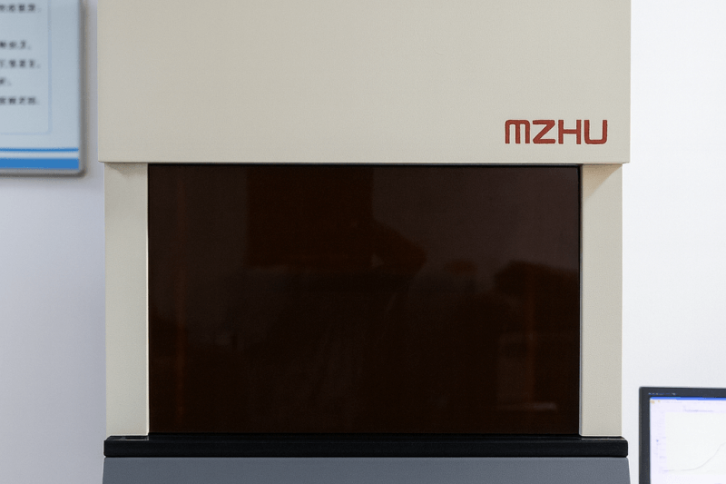 Laboratory rheometer used for rubber compound curing and rheological testing