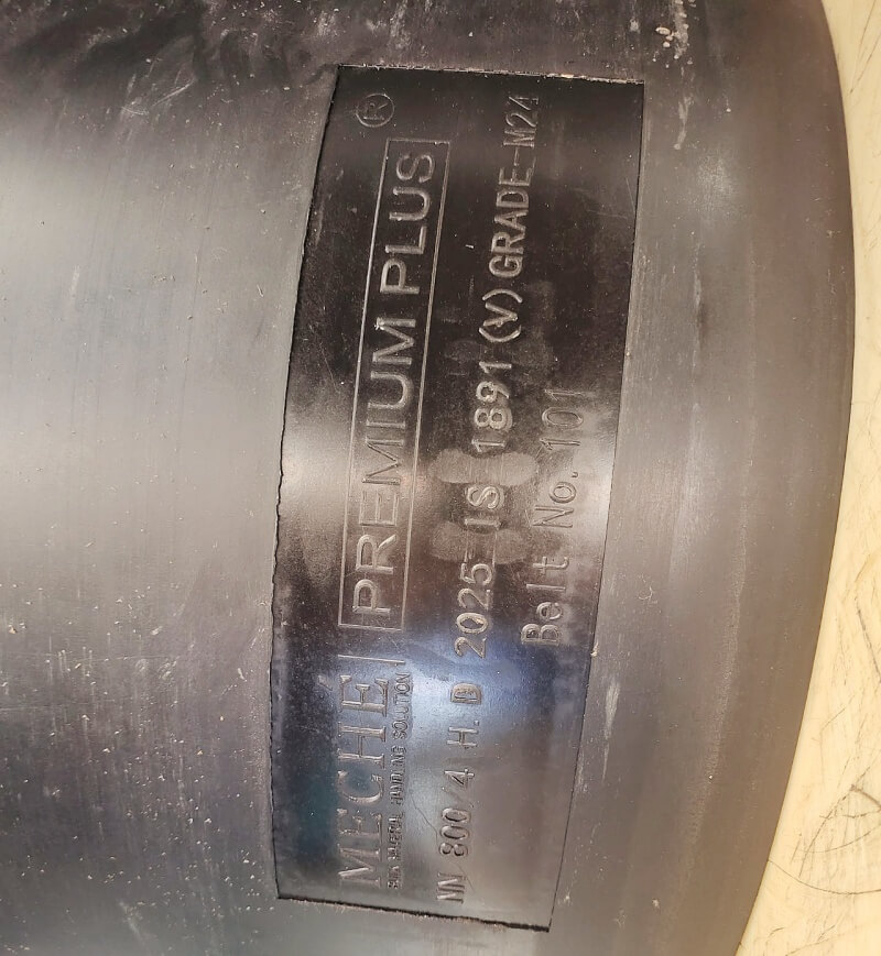 OEM conveyor belt with MECHE customized embossing