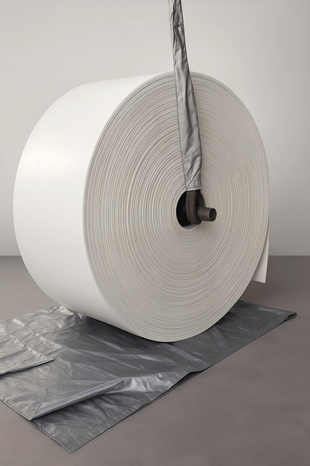 White conveyor belt roll for food grade and hygienic conveying applications