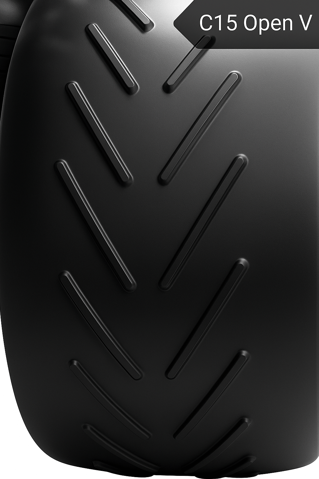 15mm open V chevron rubber conveyor belt pattern for steep incline conveying