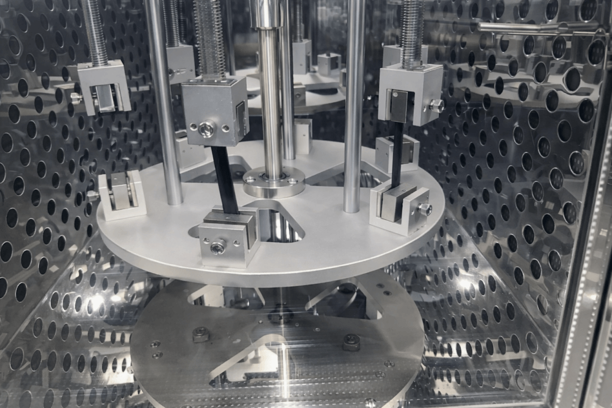 Pipe conveyor belt laboratory testing equipment for performance and durability quality control