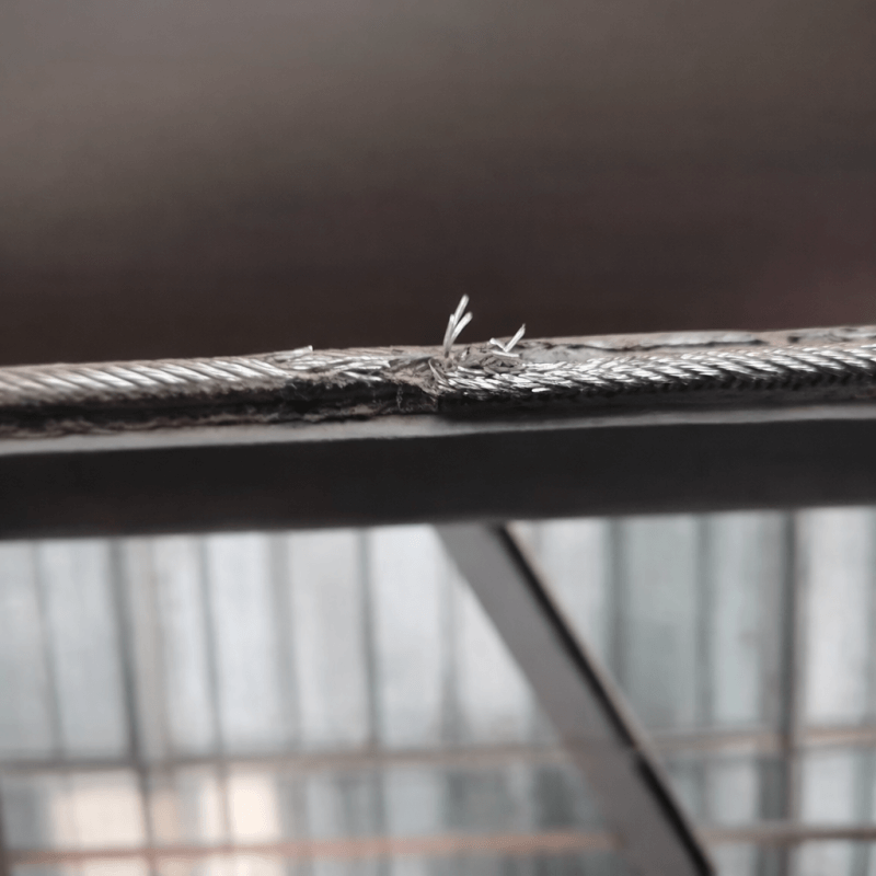 Steel cord damage and wire breakage in pipe conveyor belt due to excessive stress and improper design