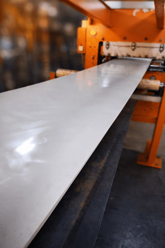 White conveyor belt vulcanization process in factory production line